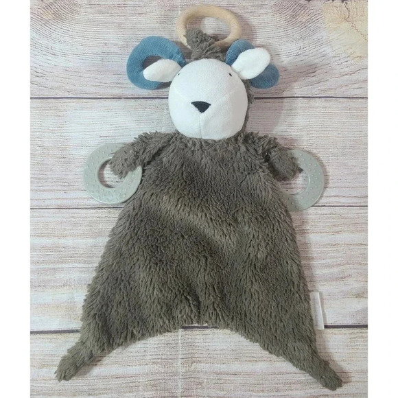 Bella Tunno Happy Sidekick Plush Randall the Ram Lovey Rattle Teether Toy 17" - Picture 1 of 3